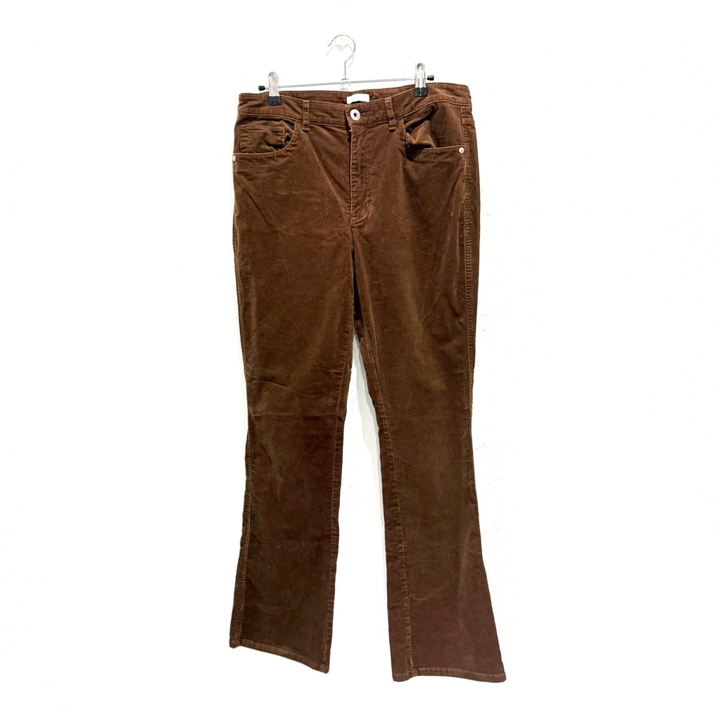 J. Jill Brown Corduroy Boot Cut Pants 10 - Picture 3 of 10